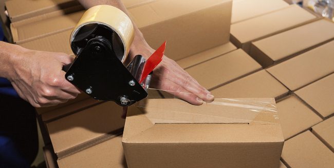 Packing a carton boxes