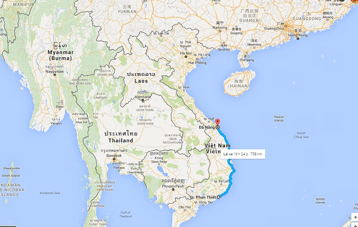 Nhận vận chuyển hàng hóa Đà Nẵng đi Bình Thuận bằng xe tải