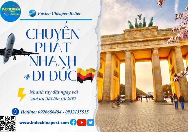 Vận chuyển hàng không chuyên tuyến đi Đức Vận chuyển hàng không chuyên tuyến đi Đức