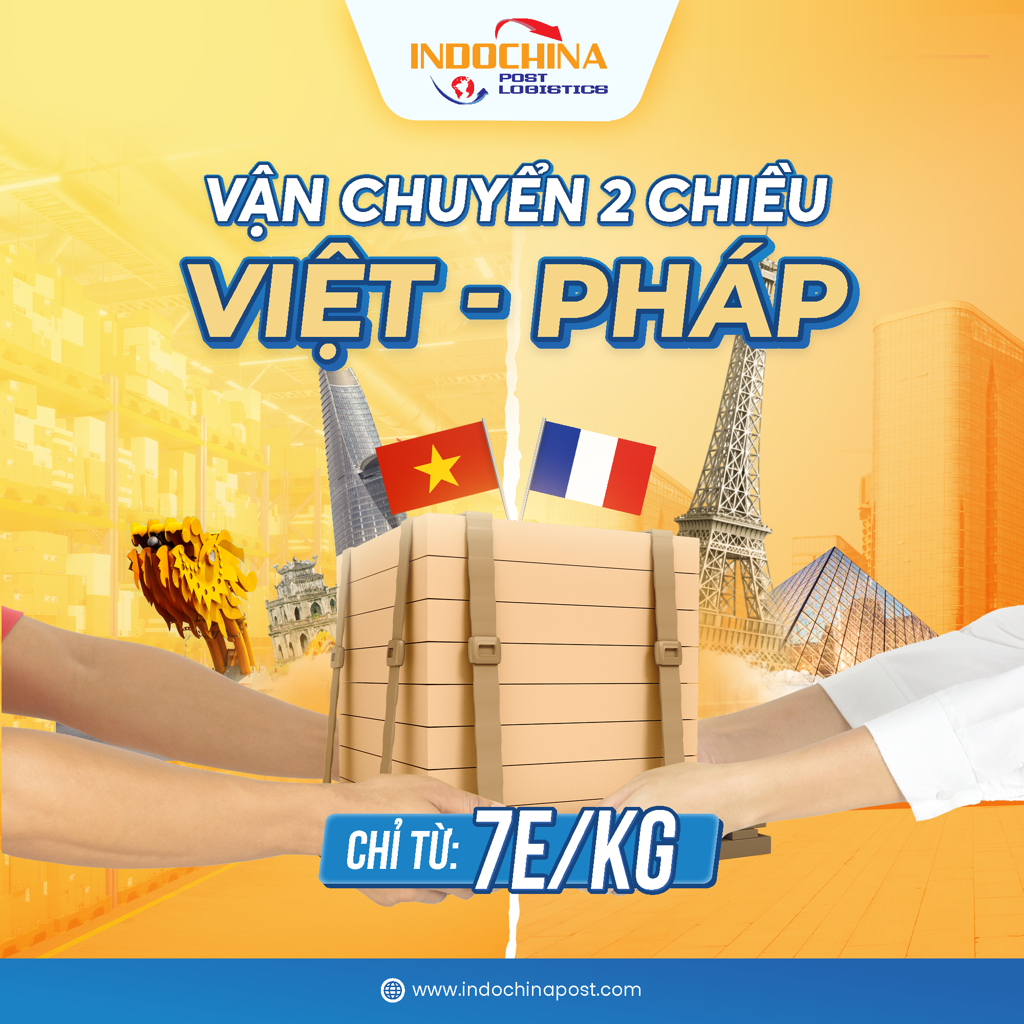 Vận Chuyển Hàng Hóa Từ Hà Nội Đi Pháp