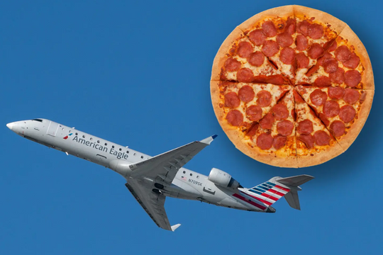 Pizza trở thành xu hướng ẩm thực mới trên các chuyến bay